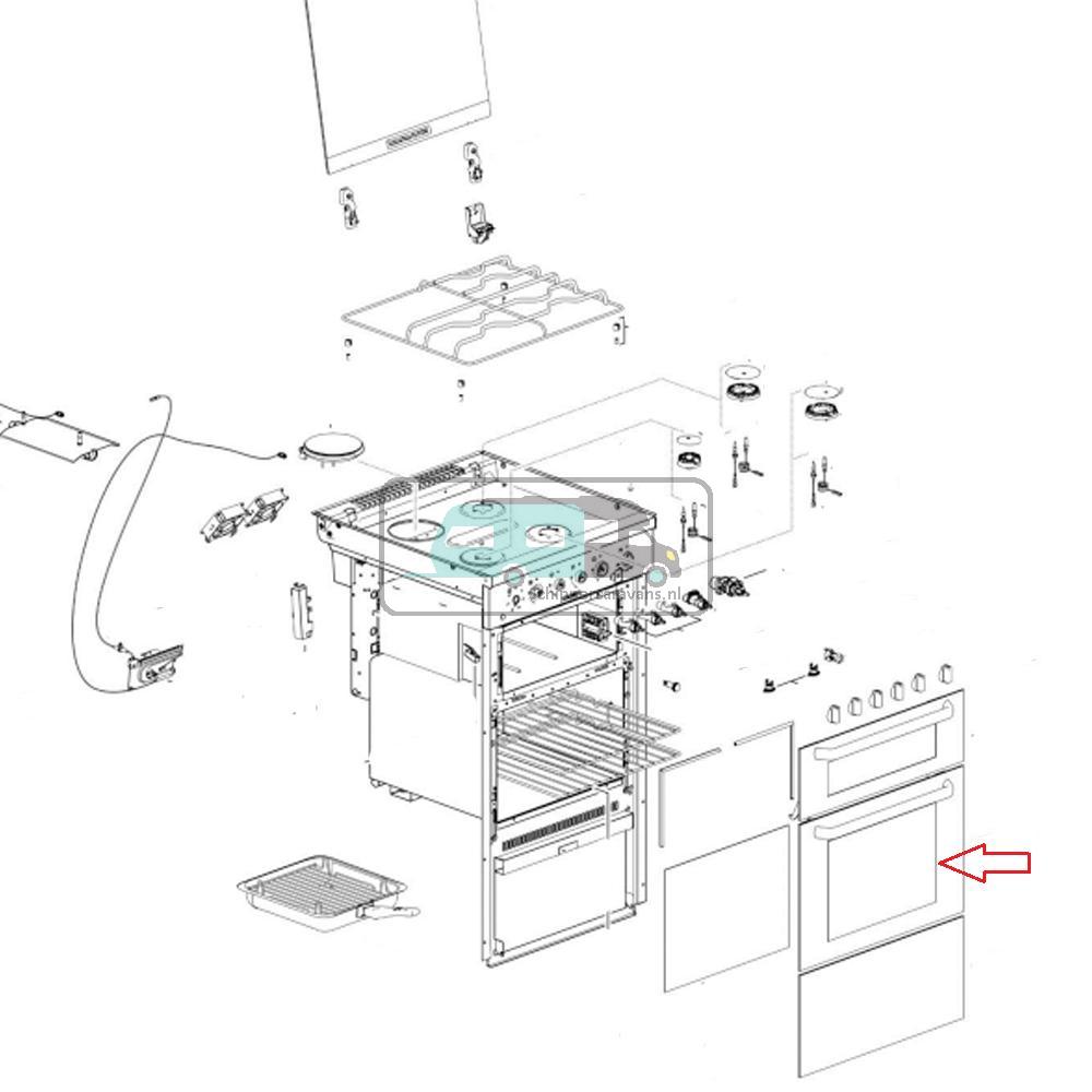 [OCS_A0028389] ThetfordFornuis Ovendeur  Aspire 1