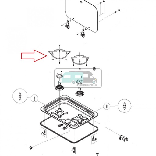 [OCS_1141110] Dometic Pannenrooster PICE33 200mm