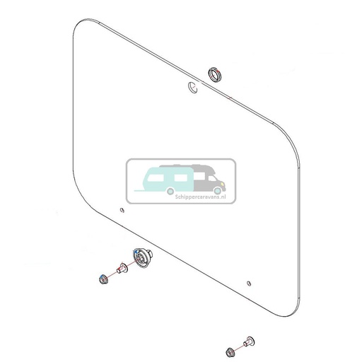 [OCS_1141125] Dometic PI8023 glasdeksel zwart