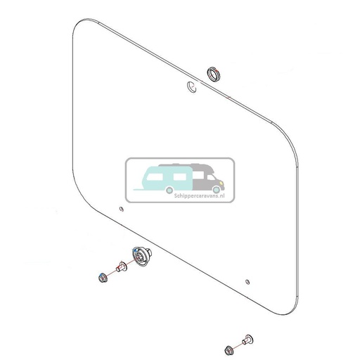 [OCS_A9903890] Dometic PI8023 glasdeksel zwart