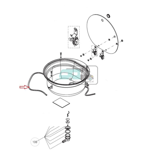 [OCS_A0030580] Dometic Spoelbak Profielafdichting