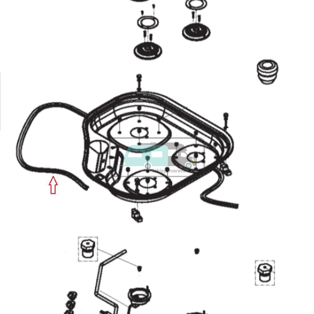 [OCS_A0030581] Dometic Profielafdichting Kookplaat