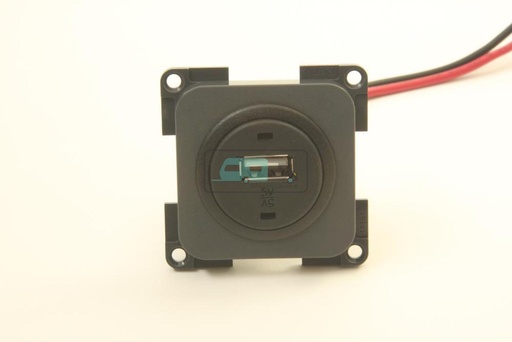 [OCS_A0033585L] Presto Contactdoos 1x USB Lader 12V Inbouw S-10.000 Grijs