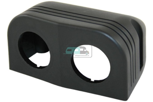 [OCS_A0005157L] Power Line Afdekraam 2-Vaks Opbouw Zwart