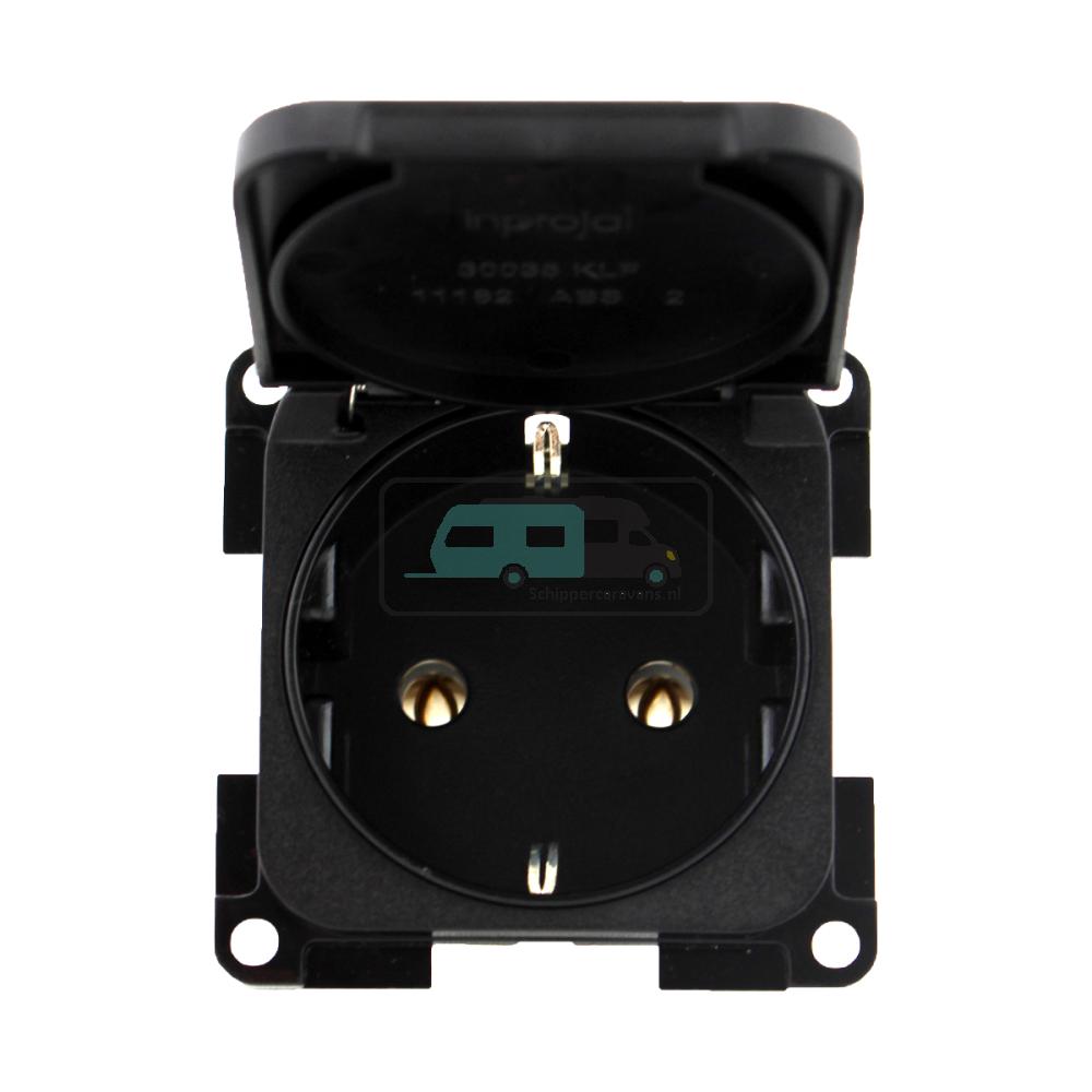 [OCS_A0033650L] Presto Contactdoos 230V Inbouw S-30.000 Zwart