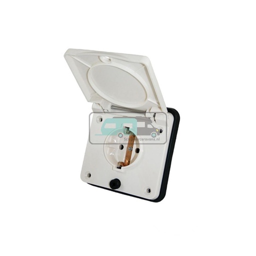 [OCS_A0034669] Inbouwstekkerdoos Randaarde 230V Wit