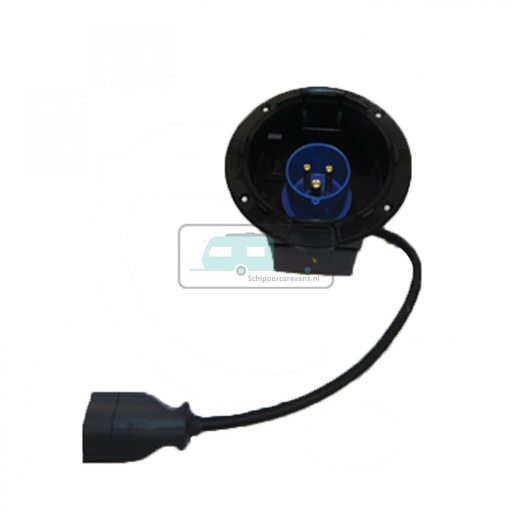 [OCS_1148071] Inbouwstekkerdoos CEE Rond Zwart