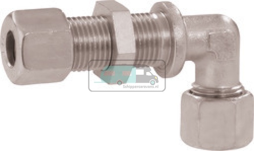 [OCS_1150030B] Haakse Wanddoorvoer 8x8mm