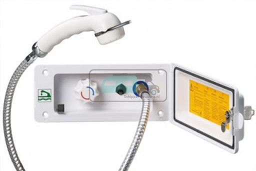 [OCS_1152020] Reich Buitendouche Aansluiting incl. Slot Wit