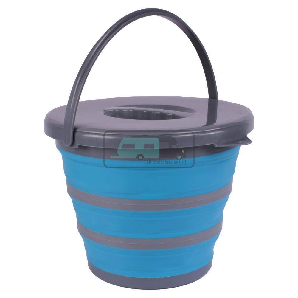 [OCS_A0035159] ViaMondo Emmer met Deksel Opvouwbaar 10L