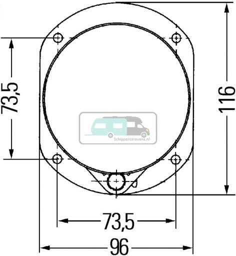 [OCS_1172021] Hella Frame Universeel voor 1172016
