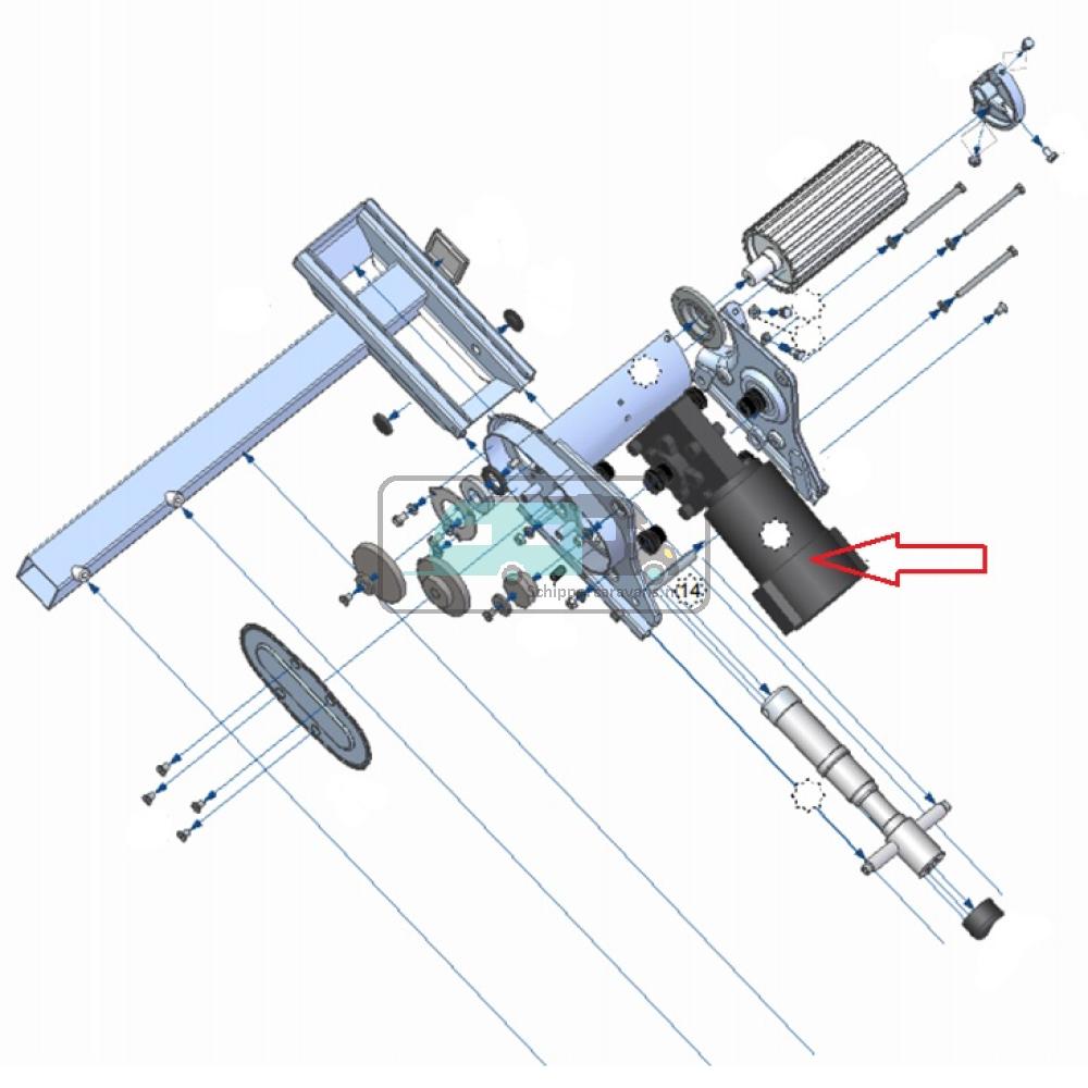 [OCS_A0032547] P1 Aandrijfmotor Caravanmover Links 2p
