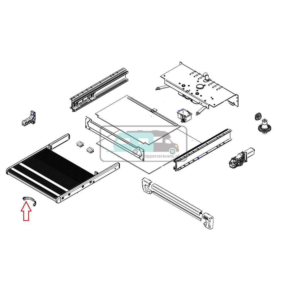 [OCS_A0025329] Thule Slide-Out Safety Hook Footboard SO