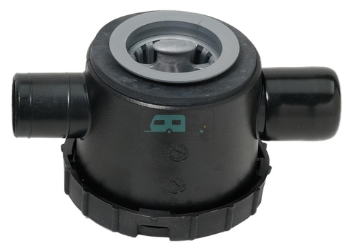 [OCS_A0027122L] Reich afvoerplug zwart 39 mm met 2 aansl.