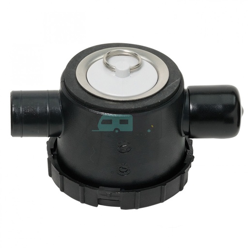 [OCS_1608034B] Reich afvoerplug RVS 39 mm met 2 aansl.