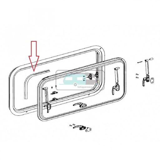 [OCS_1802415] Dometic S7 Raam Raamrubber 5m