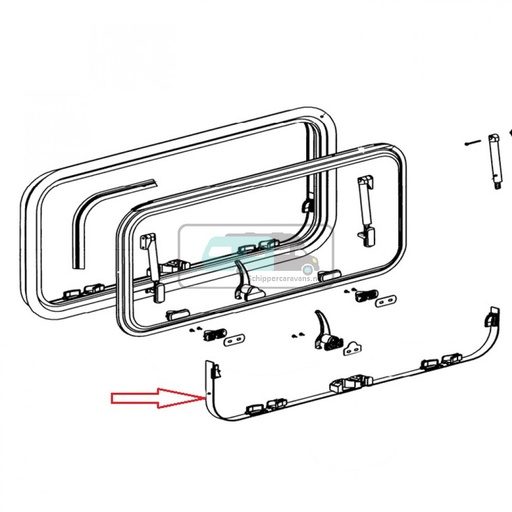 [OCS_1802532] Dometic S7 Raaminlegbies > 2001 80x40