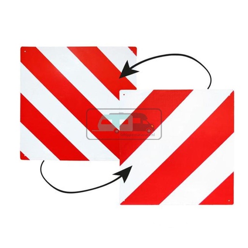 [OCS_A0002232] Gevarenplaat Aluminium Dubbelzijdig Italië/Spanje