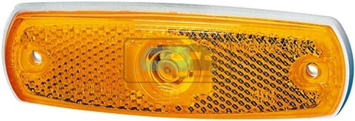 [OCS_1809033B] Hella Zijmarkering met Reflector Rechthoekig Inbouw Oranje