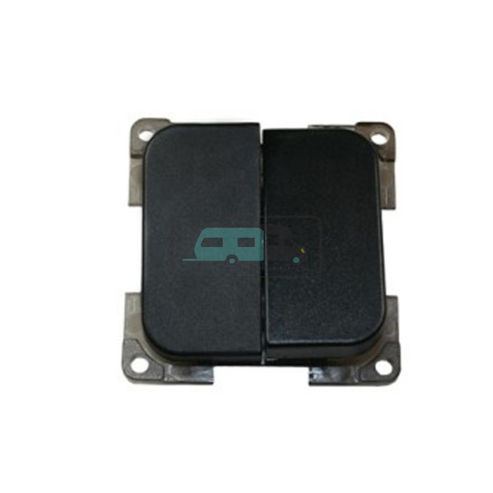 [OCS_A0033660L] Presto Wipschakelaar Dubbel Inbouw Zwart S-10.000