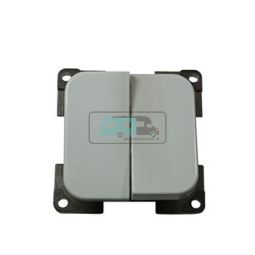 [OCS_A0033661L] Presto Wipschakelaar Dubbel Inbouw Grijs S-10.000