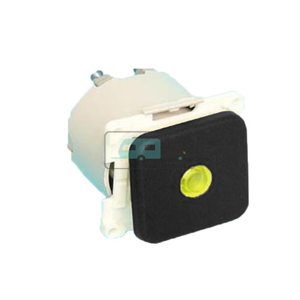 [OCS_A0033666L] Presto Wipschakelaar met Lampje Inbouw Zwart S-10.000