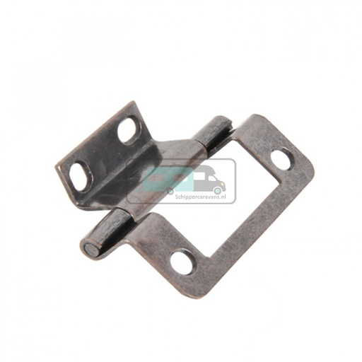 [OCS_1903056B] Scharnier 2-50mm brons dubbel geknikt à 2 st.