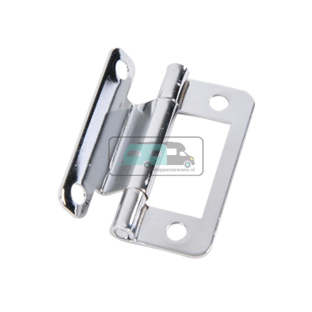 [OCS_A0034855L] Scharnier geknikt verchroomd 50mm à 2 st.