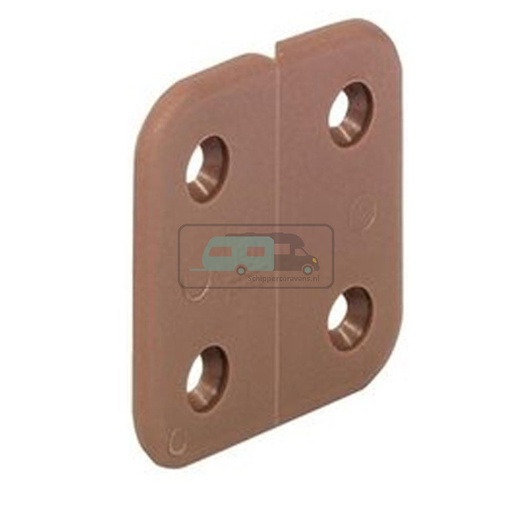 [OCS_1903072B] Scharnier bruin kunststof à 4 st.
