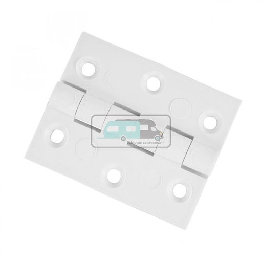 [OCS_1903075B] MPK Kunststof Scharnier 50x50mm Wit