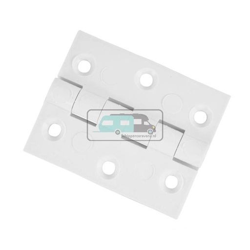 [OCS_A0035506L] MPK Kunststof Scharnier 50x50mm Wit