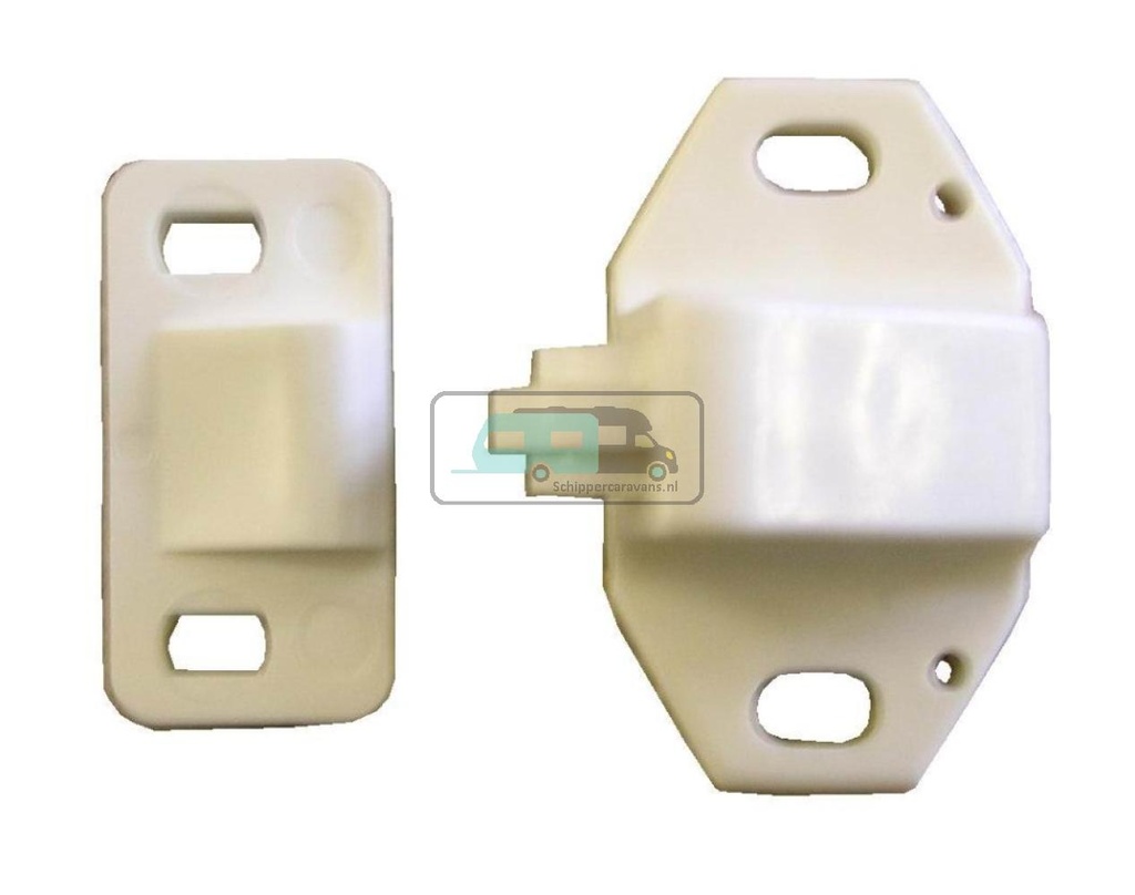 [OCS_A0034852L] Rolsnapper kunststof Wit à 2 stuks