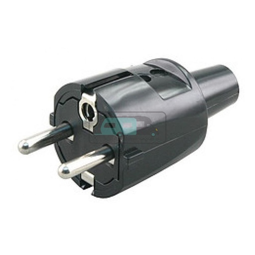 [OCS_1931011B] Franse stekker randaarde rubber uitvoering