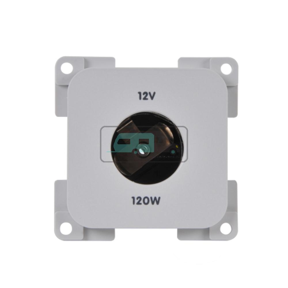 [OCS_A0006829L] Presto Contactdoos 12V 2-Polig Inbouw S-10.000 Wit