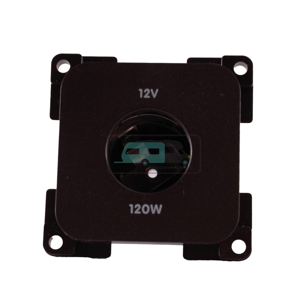 [OCS_A0033602L] Presto Contactdoos 12V Groot Inbouw S-10.000 Bruin