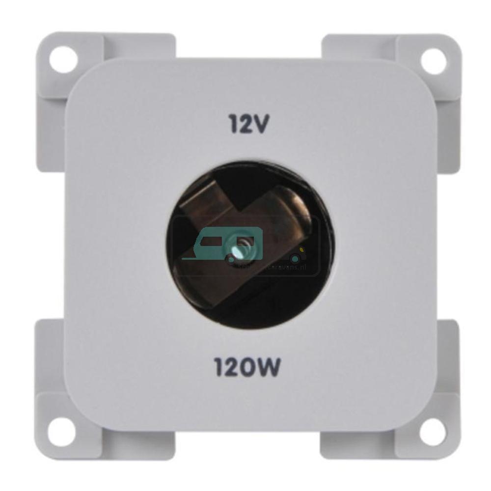 [OCS_A0012824L] Presto Contactdoos 12V Groot Inbouw S-10.000 Grijs