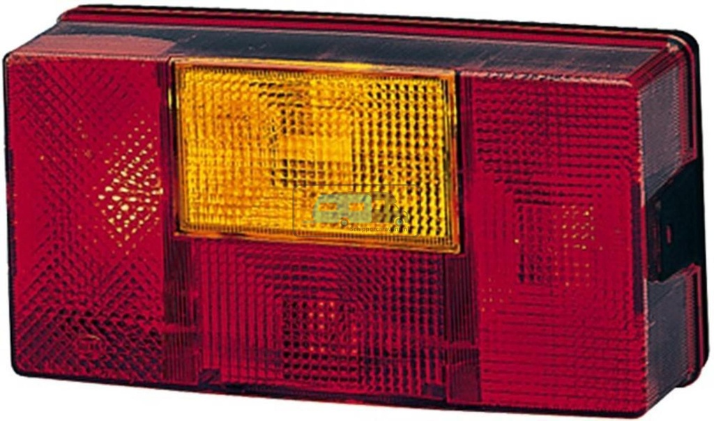 [OCS_A0034979L] Hella Achterlicht Rem/ Knipper/ Kenteken/ Mist Opbouw Links 12/24V