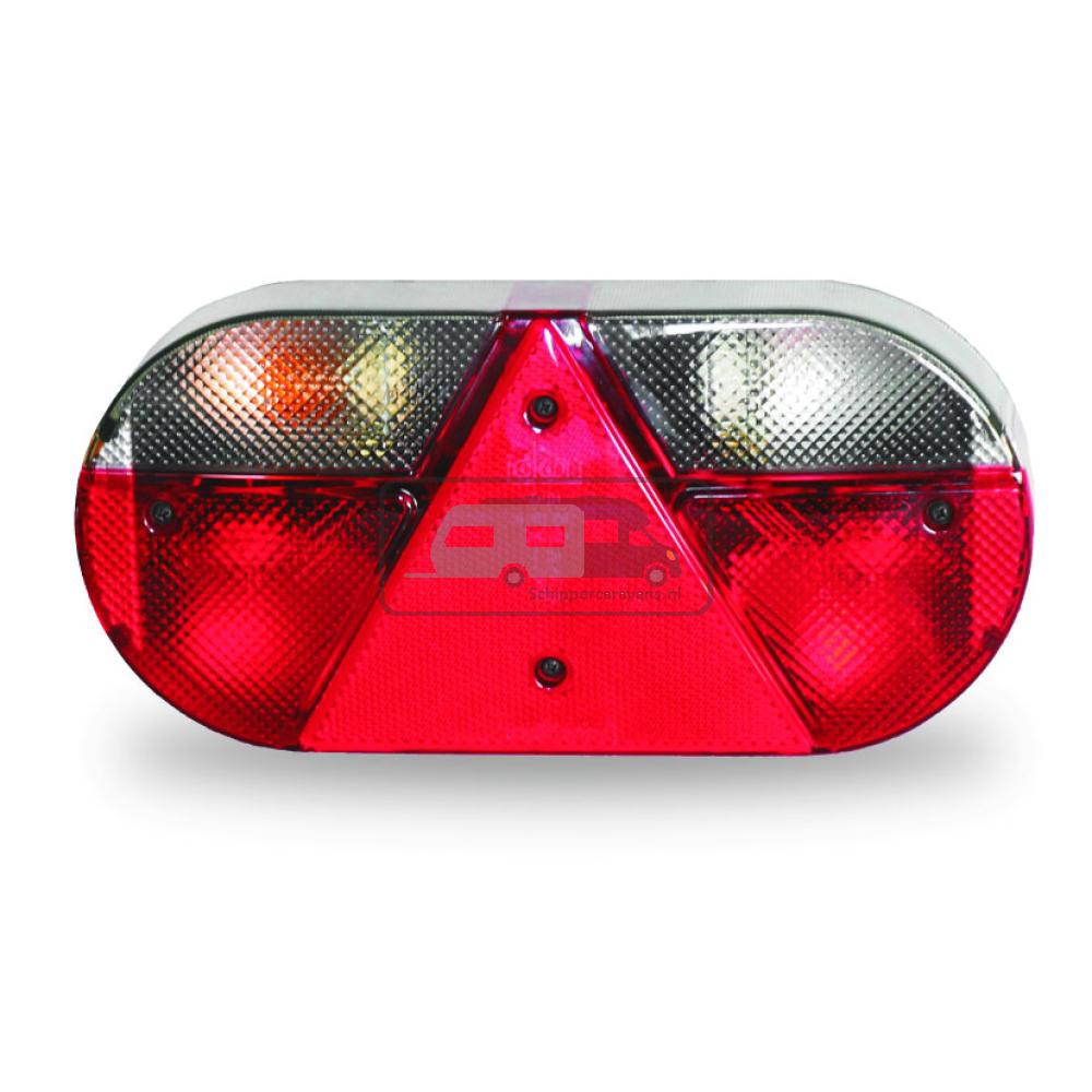 [OCS_A0004924] Jokon Achterlicht L621 Rem/ Knipper/ Kenteken/ Mist/ Achteruitrij/ Driehoek Reflector Opbouw Rechts