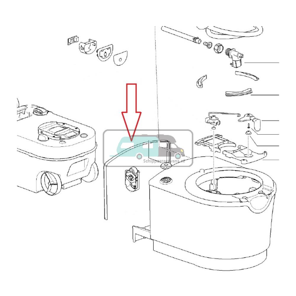 [OCS_A9902028] Thetford C220 Muur Seal Rubber