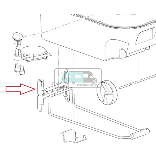 [OCS_20096806] Thetford C220 Trandsport Handel Bevestinging