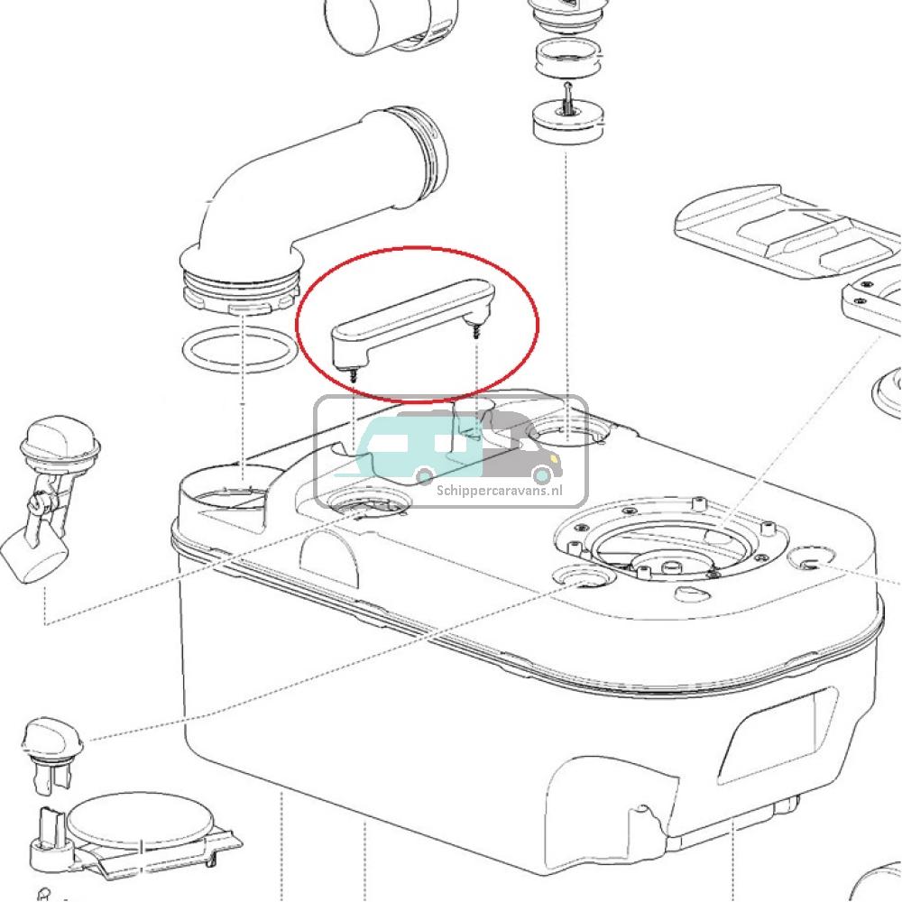 [OCS_A9902040] Thetford C220 Handvat Afvaltank