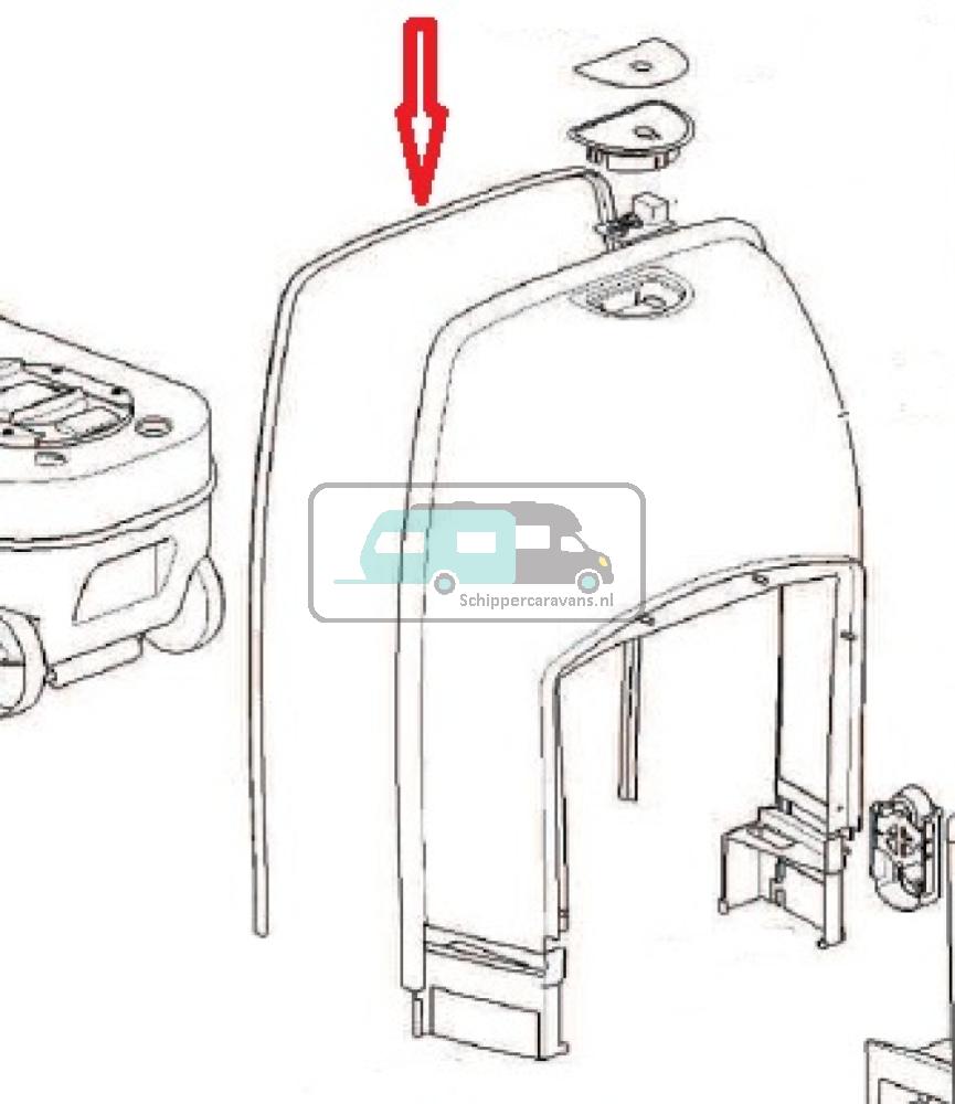 [OCS_A9902043] Thetford C223CS Muur Seal Rubber