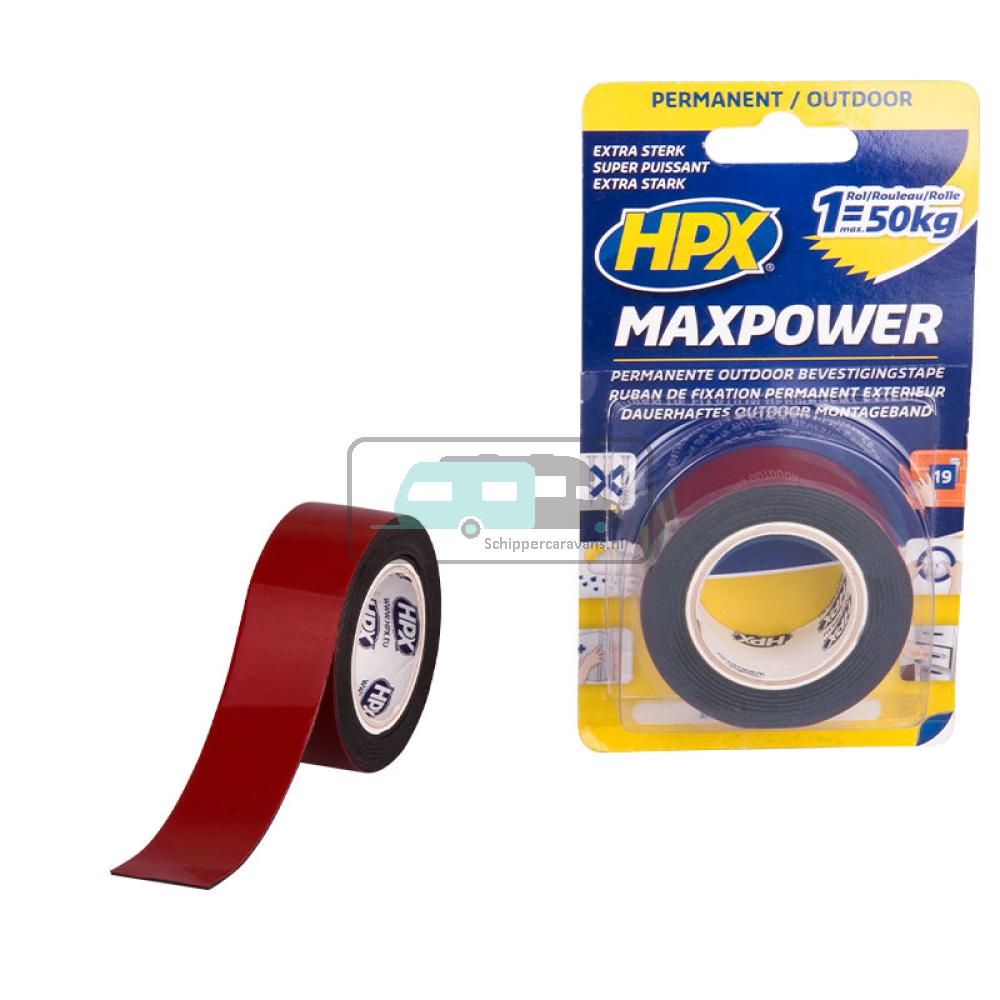 [OCS_A0032842] HPX Max Power Bevestigingstape Outdoor 1,5mtrx25mm Zwart