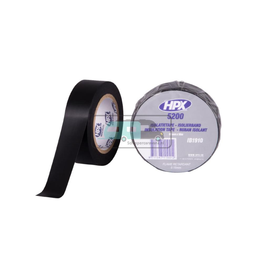 [OCS_A0032824] HPX PVC Isolatietape 10mtrx19mm Zwart