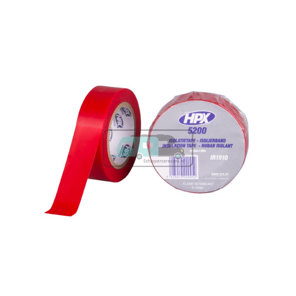 [OCS_A0032833] HPX PVC Isolatietape 10mtrx19mm Rood