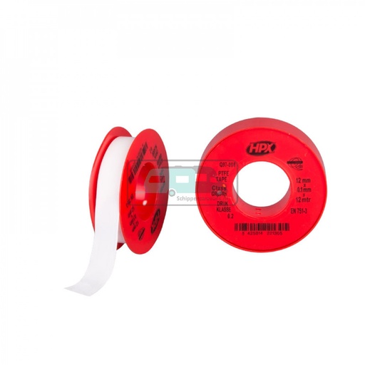 [OCS_2010034] HPX PTFE Gasafdichtingstape 12mtrx12mm
