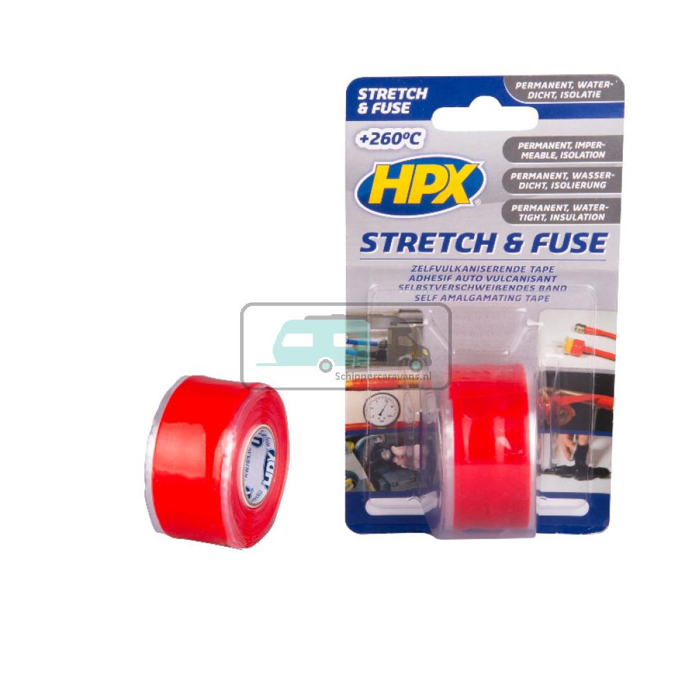 [OCS_A0032852] HPX Stretch & Fuse Zelfvulkaniserende Tape 3mtr Rood