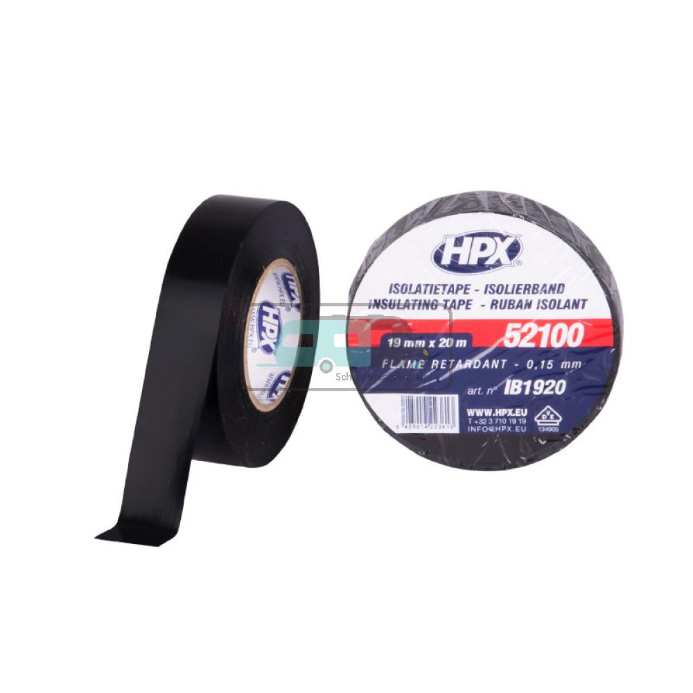 [OCS_A0032825] HPX PVC Isolatietape VDE 20mtrx19mm Zwart