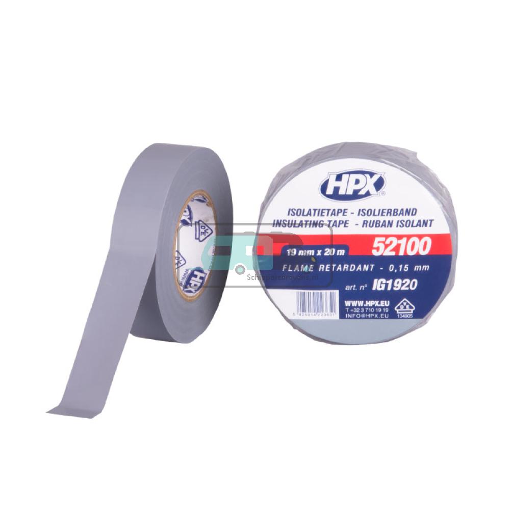 [OCS_A0032830] HPX PVC Isolatietape VDE 20mtrx19mm Grijs