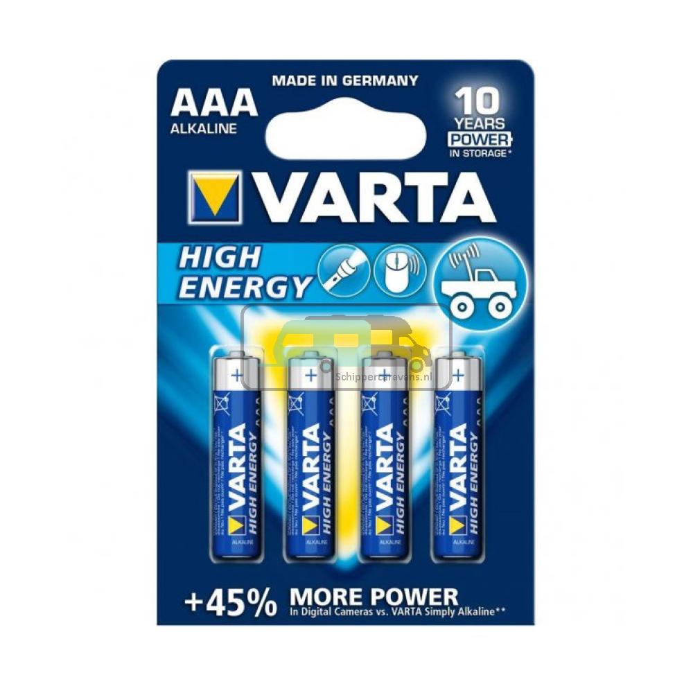 [OCS_A0005500] Varta High Energy Alkaline Batterij AAA L03 4st.